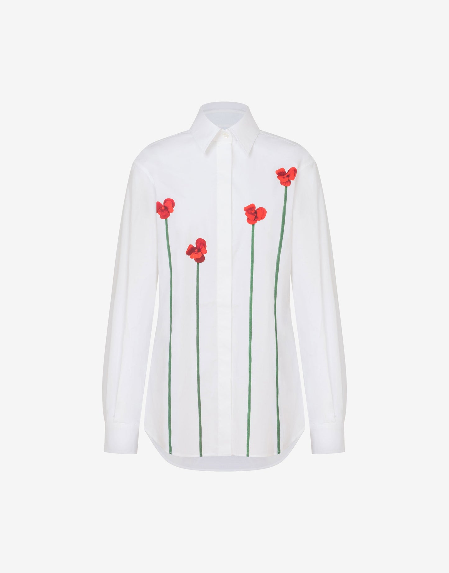 Camicia in popeline di cotone stampata