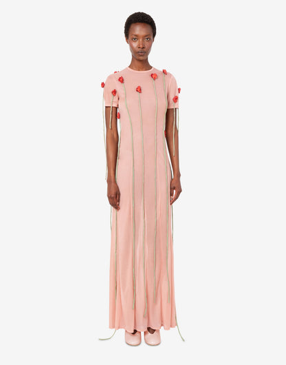 Abito in jersey leggero con fiori