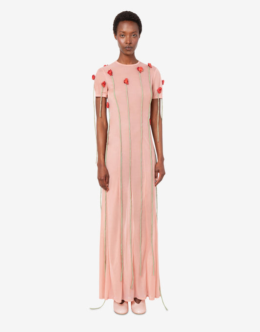 Abito in jersey leggero con fiori