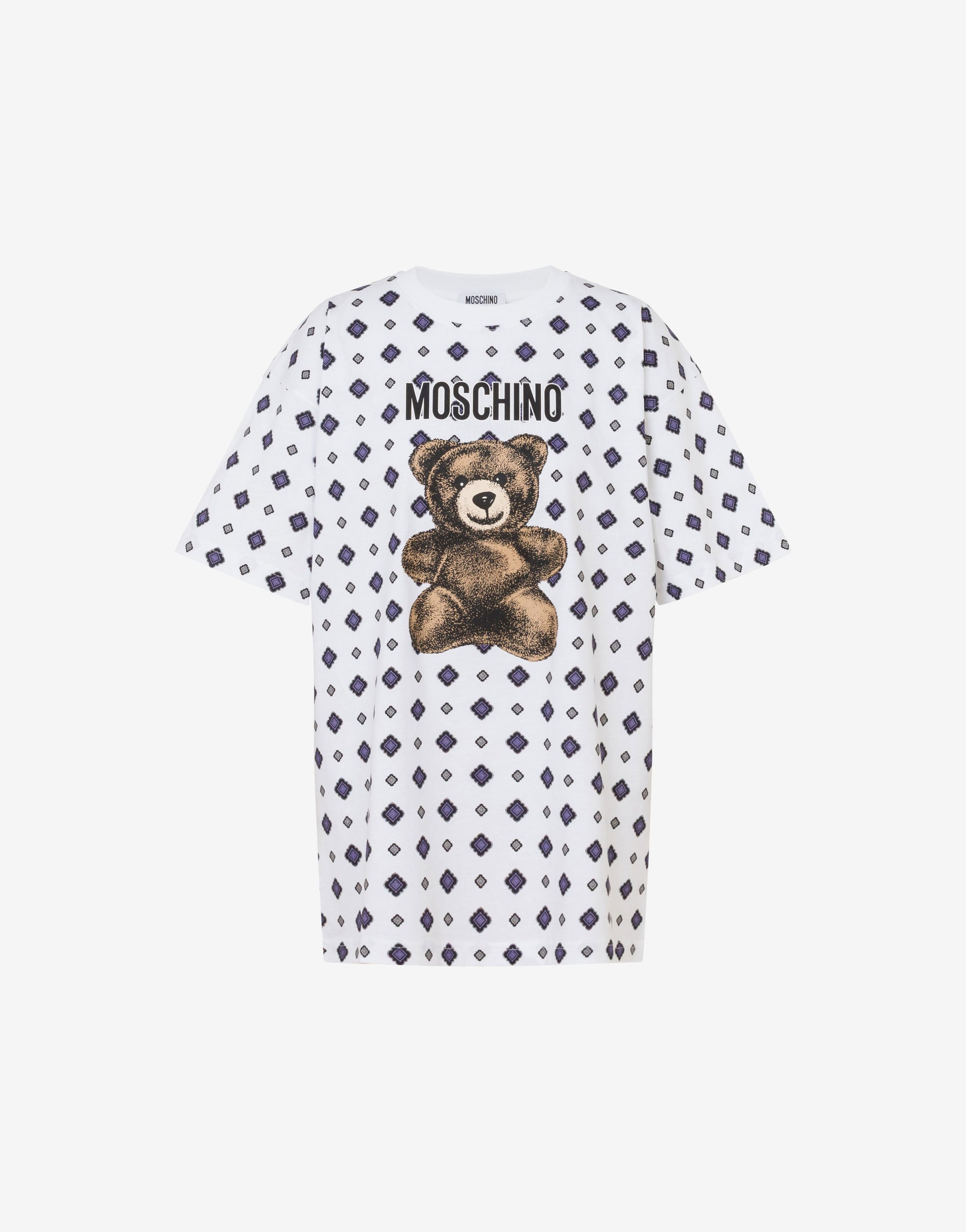 T-shirt in jersey di cotone organico Moschino Teddy Bear