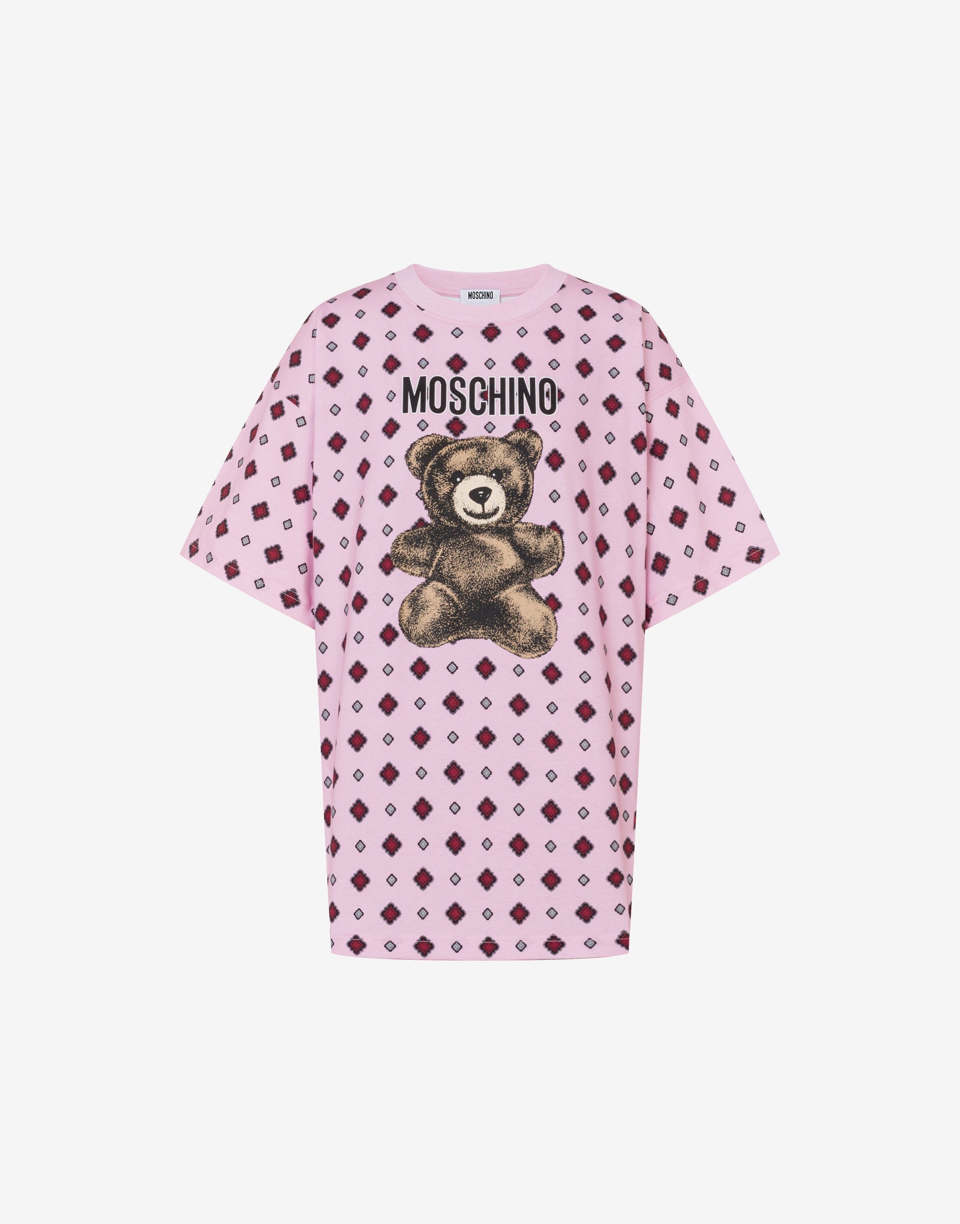 T-shirt in jersey di cotone organico Moschino Teddy Bear