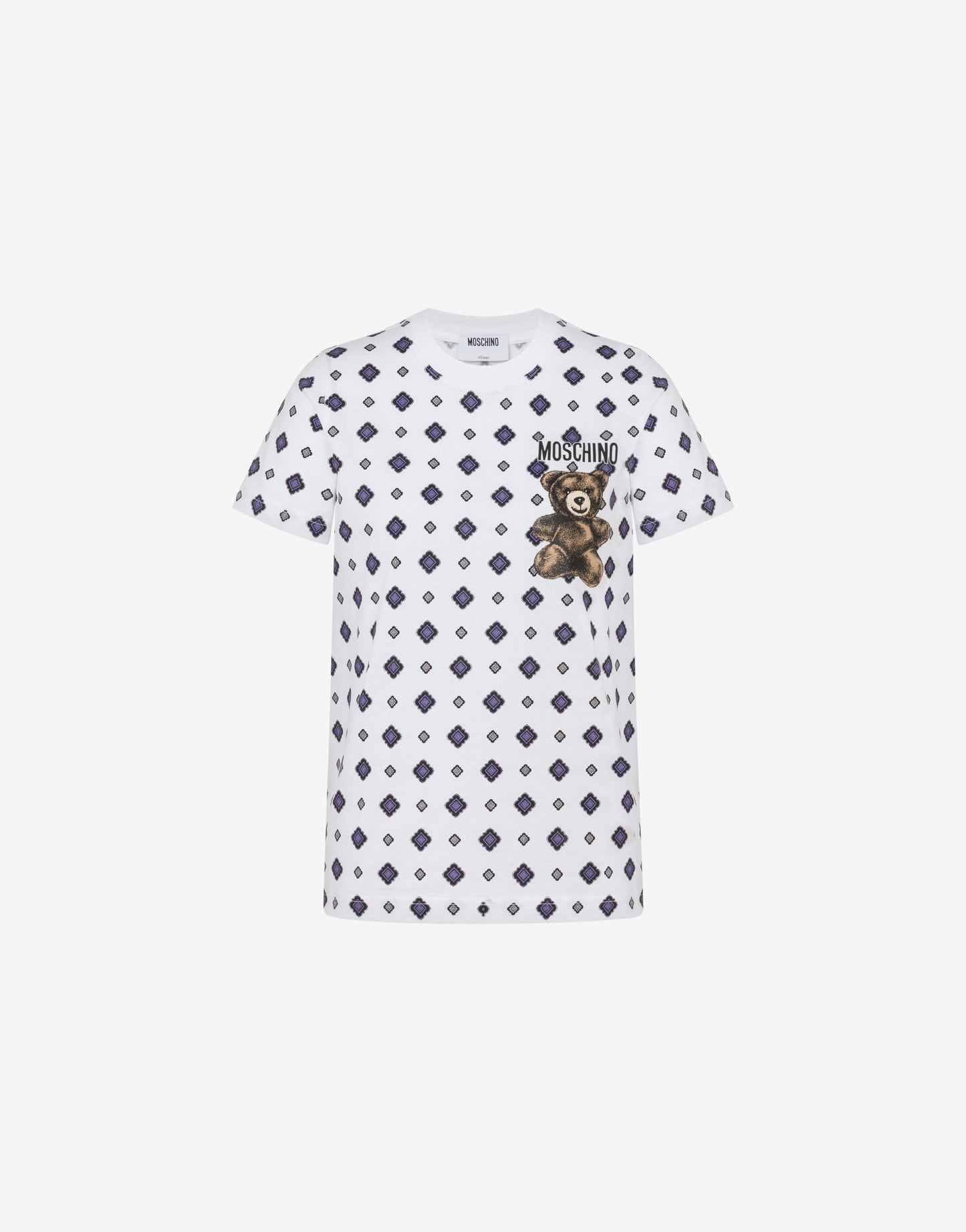 T-shirt in jersey di cotone organico Moschino Teddy Bear