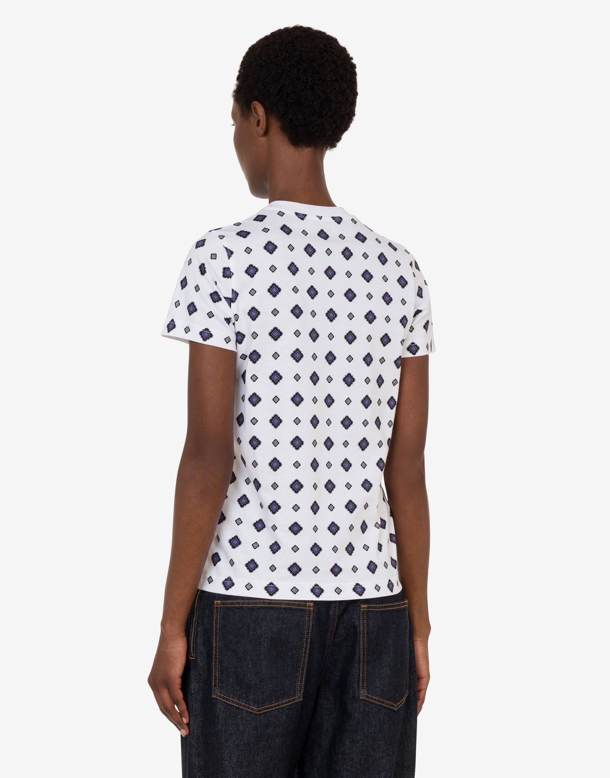 T-shirt in jersey di cotone organico Moschino Teddy Bear