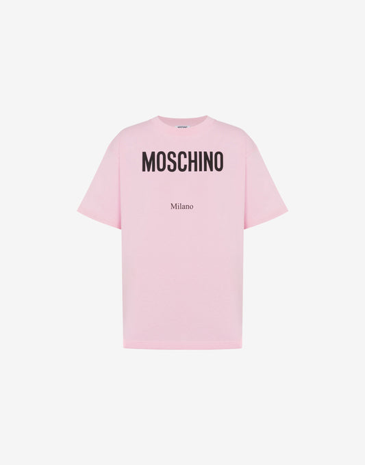 T-shirt in jersey di cotone organico stampata