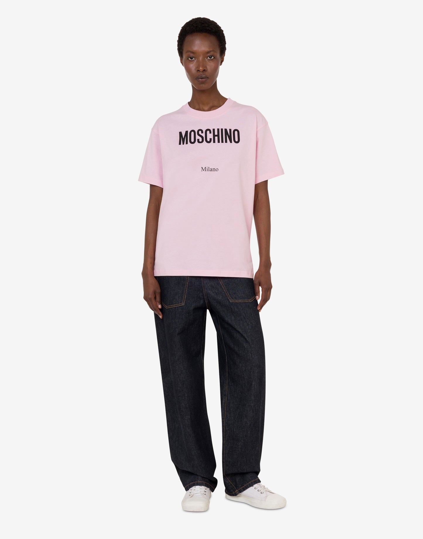 T-shirt in jersey di cotone organico stampata