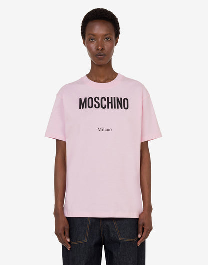 T-shirt in jersey di cotone organico stampata