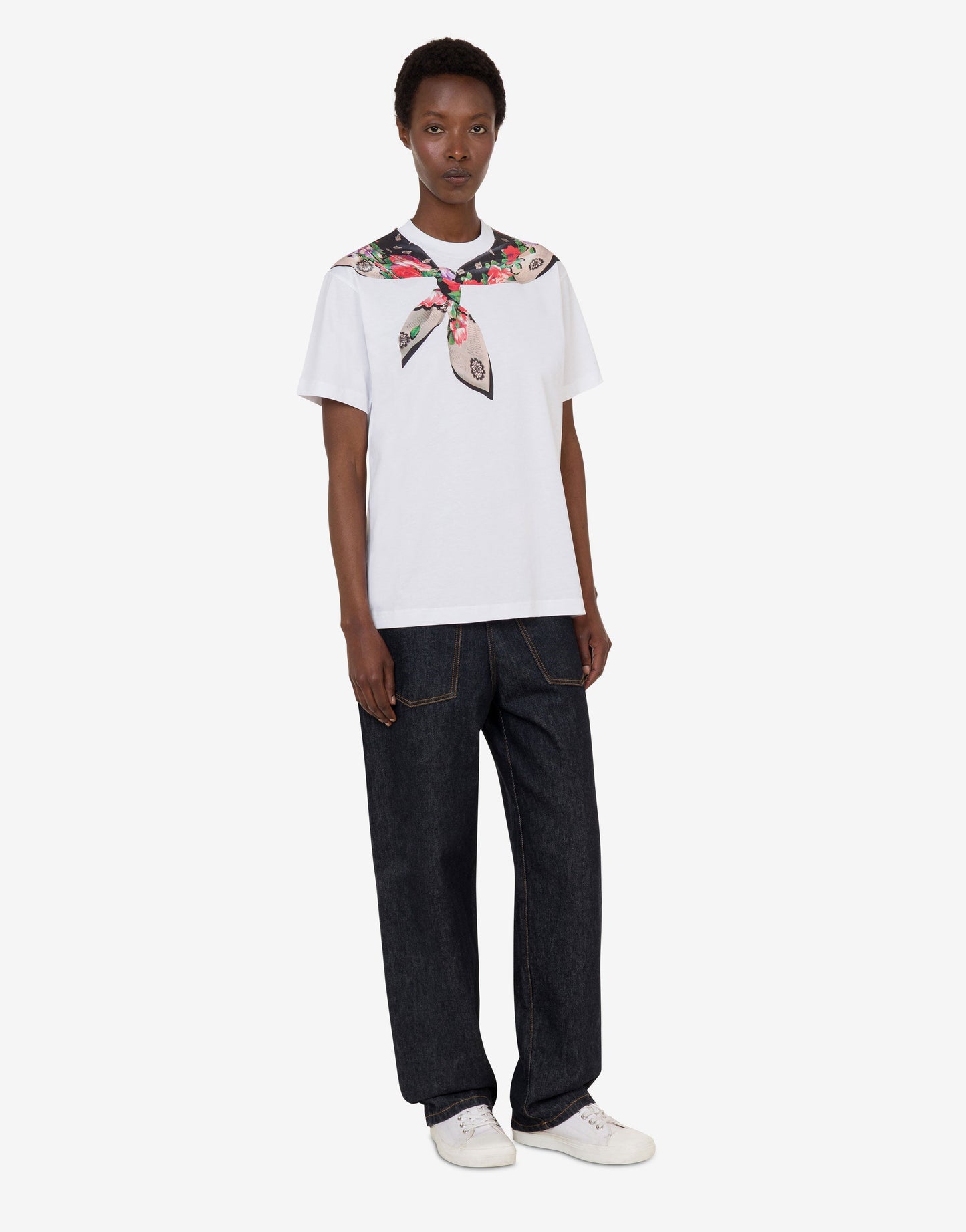 T-shirt in jersey di cotone organico stampata