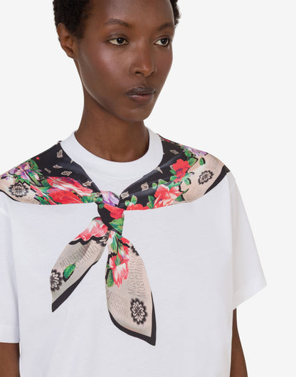 T-shirt in jersey di cotone organico stampata