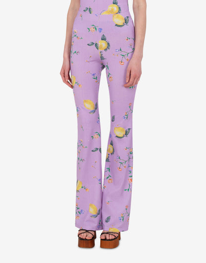 Leggings in jersey tecnico stampato
