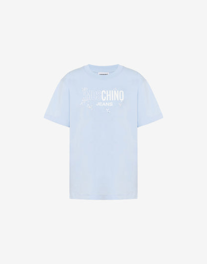 T-shirt in jersey di cotone stampata