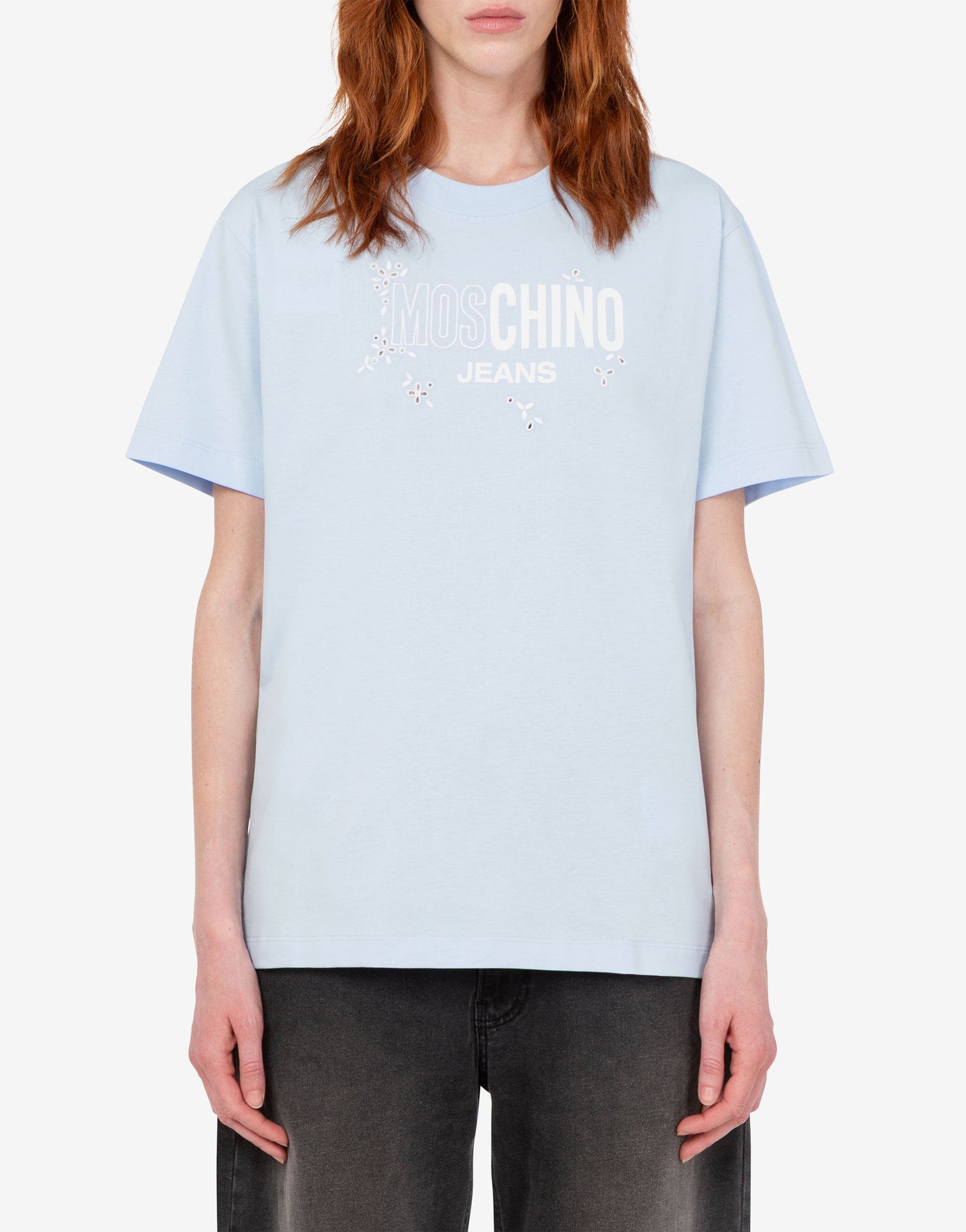T-shirt in jersey di cotone stampata