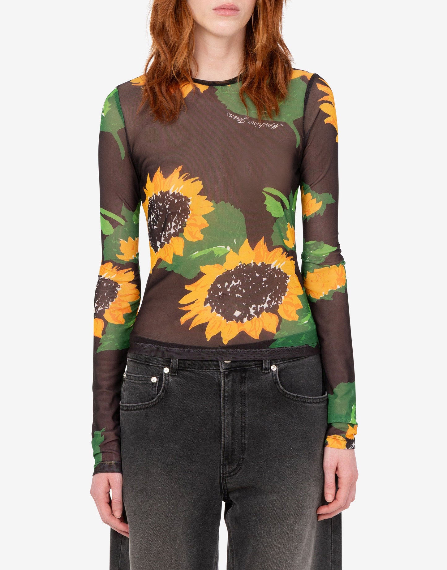 T-shirt in rete stampata