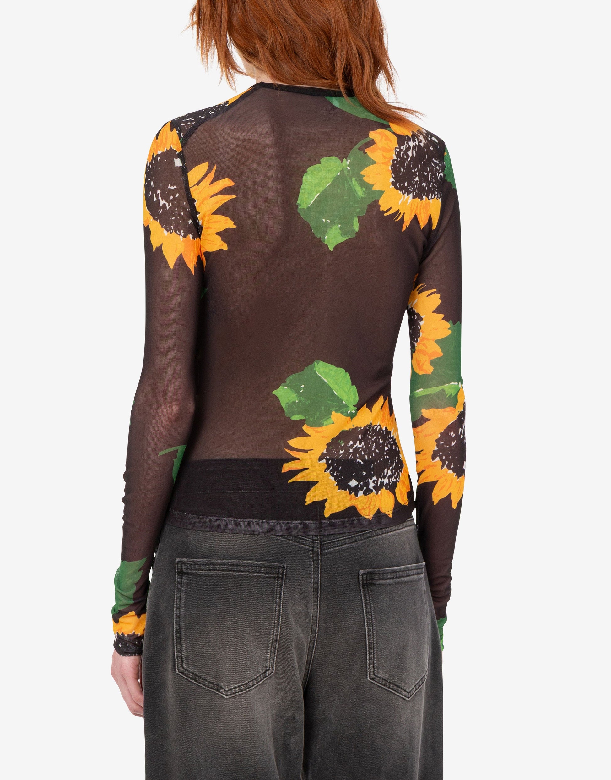 T-shirt in rete stampata