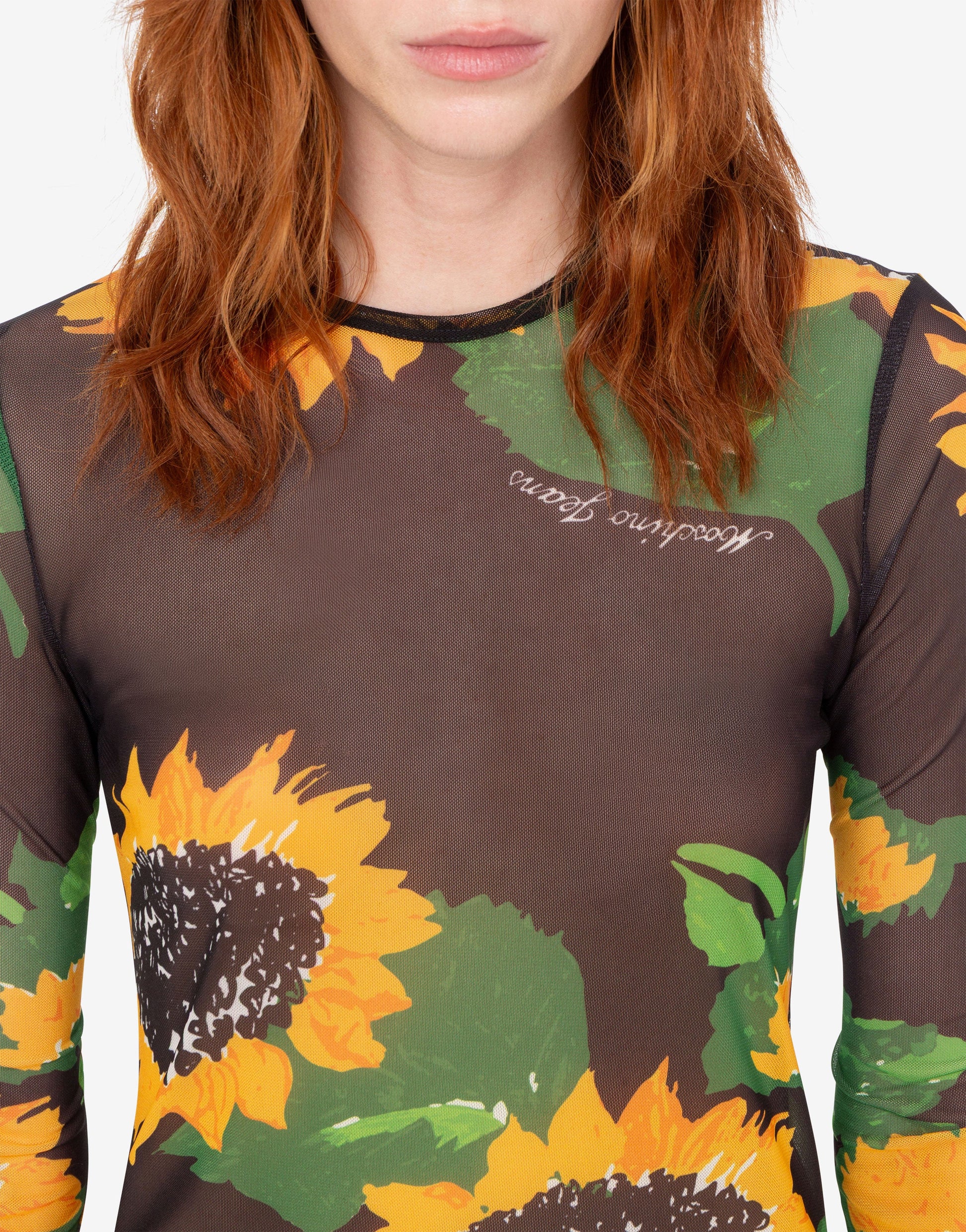 T-shirt in rete stampata