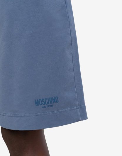 Shorts in cotone tinto in capo