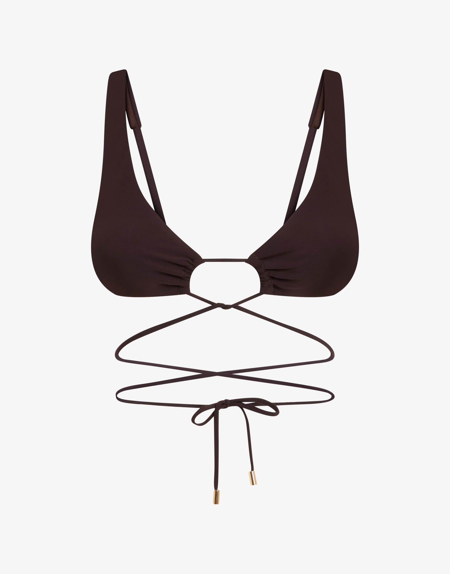Top bikini a triangolo in lycra