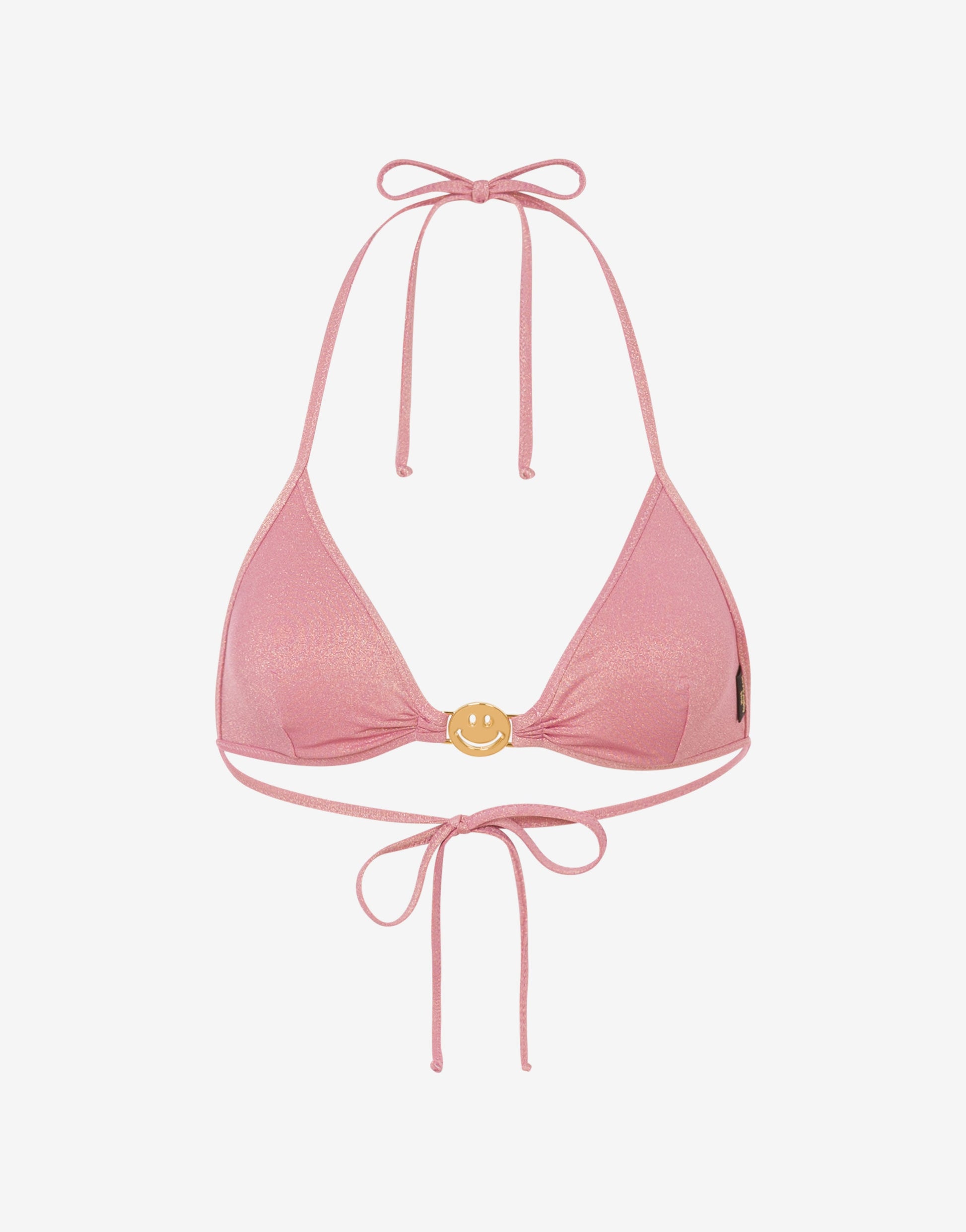 Top bikini a triangolo in jersey lurex Smiley®