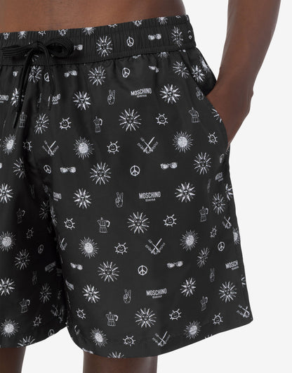 Boxer mare in nylon stampato