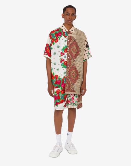 Camicia in seta stampata