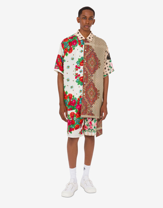 Camicia in seta stampata