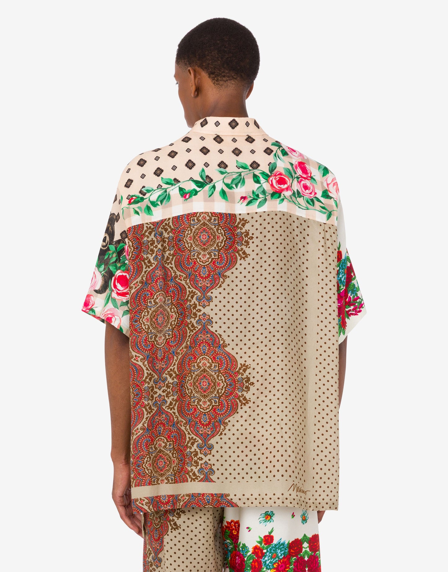 Camicia in seta stampata