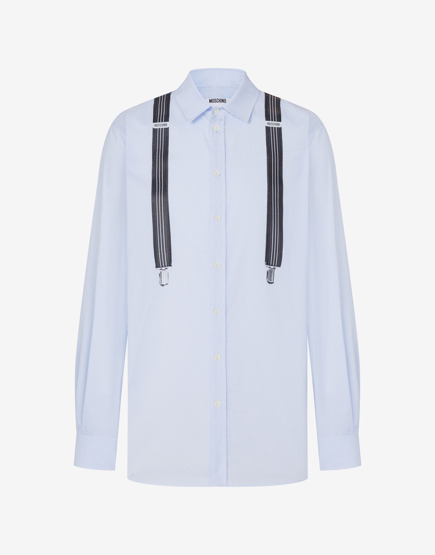 Camicia in vichy di cotone stampata