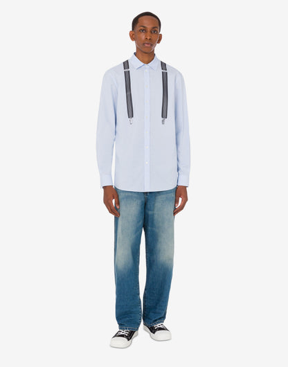 Camicia in vichy di cotone stampata