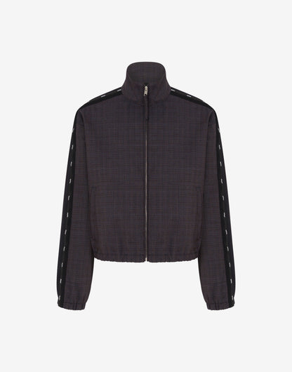 Giacca in panno di misto lana stretch