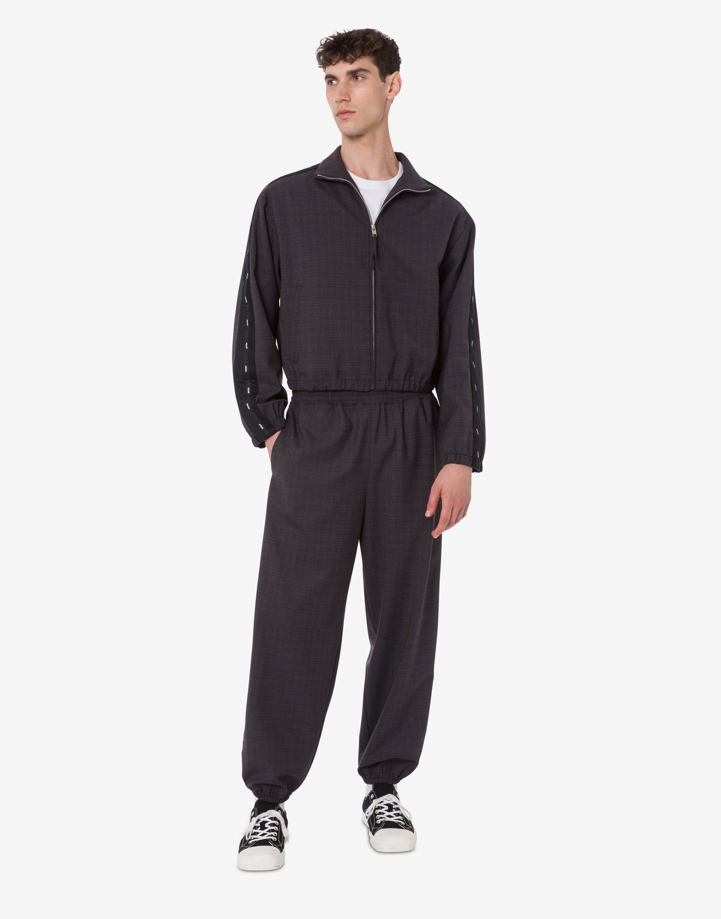 Giacca in panno di misto lana stretch