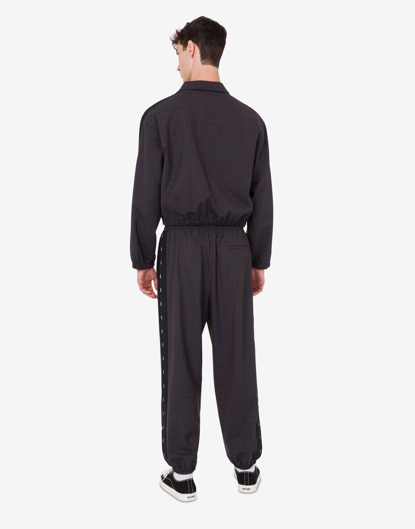 Giacca in panno di misto lana stretch