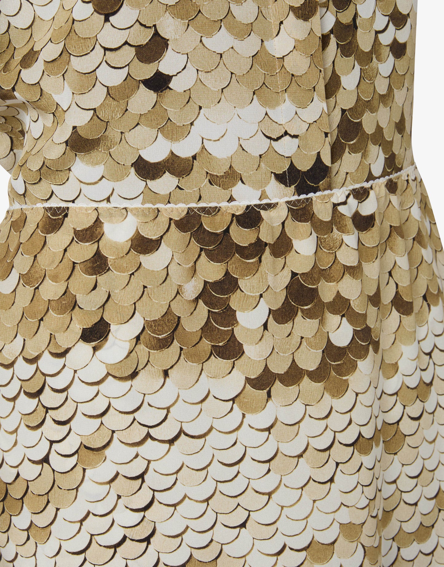 Gonna in crepe de chine di seta stampata