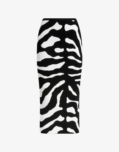 Gonna elasticizzata stampata 