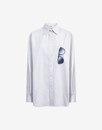 Camicia in popeline di cotone stampata