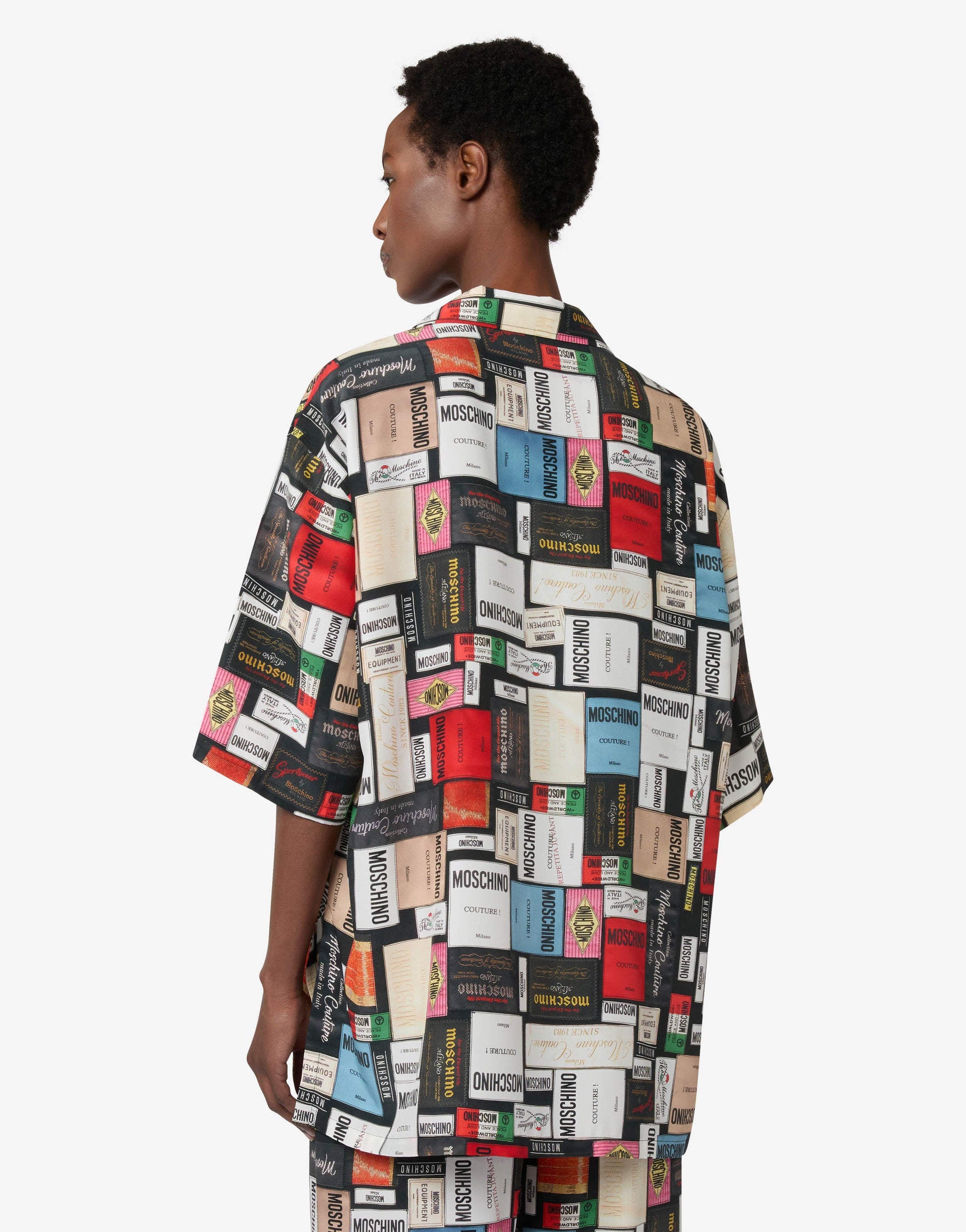 Camicia in seta stampata