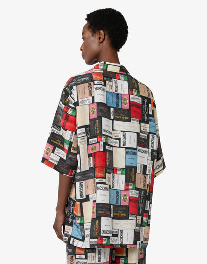 Camicia in seta stampata