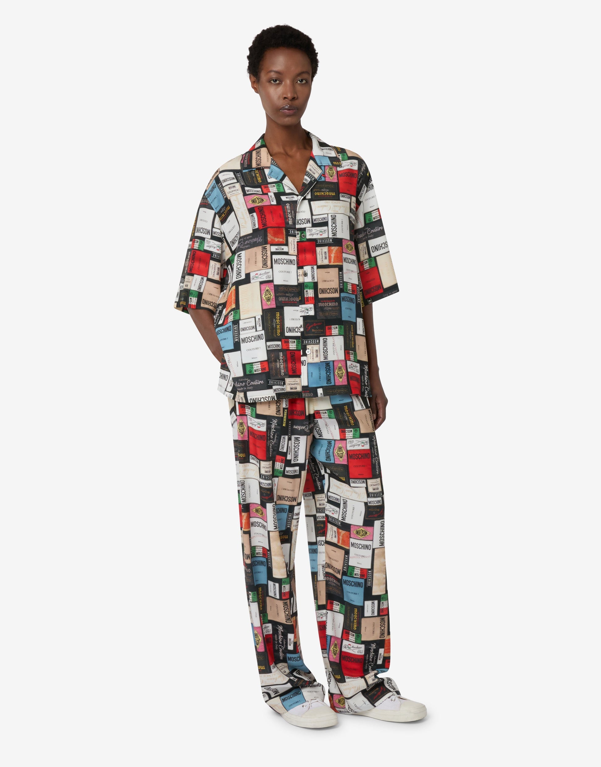 Camicia in seta stampata