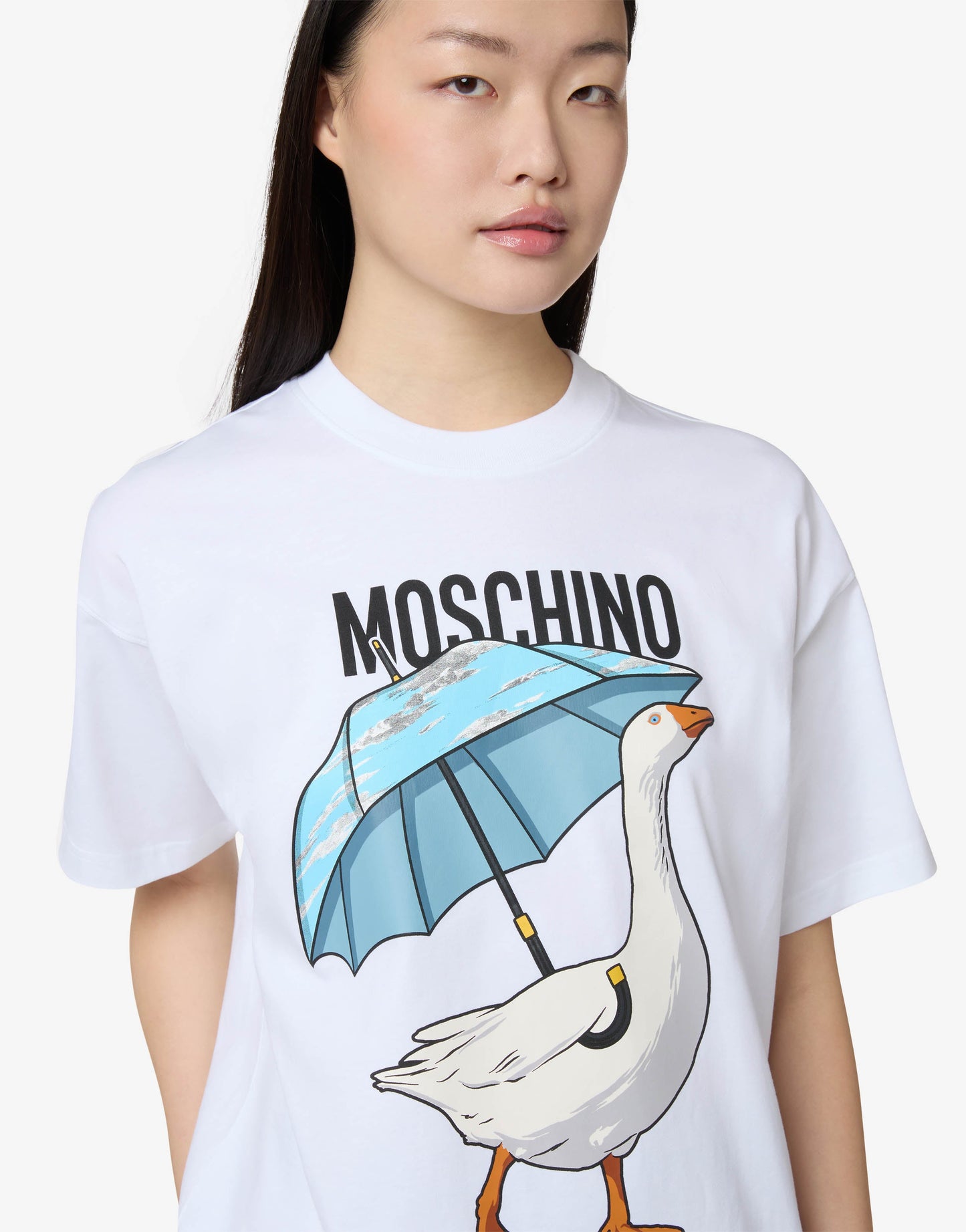 T-shirt in jersey di cotone organico Goose