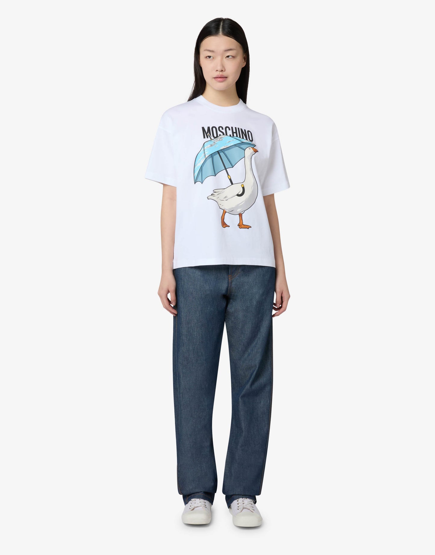 T-shirt in jersey di cotone organico Goose
