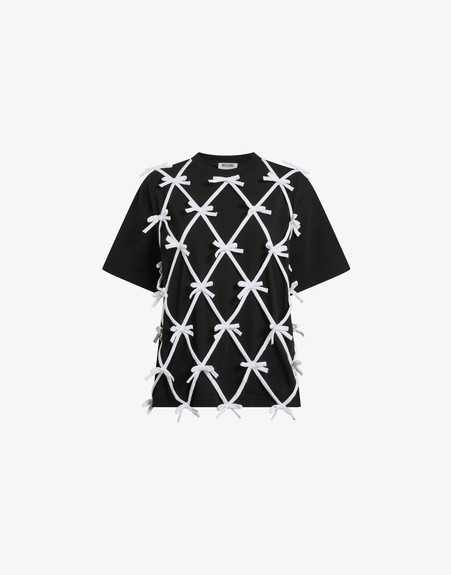 T-shirt in jersey di cotone organico con fiocchi