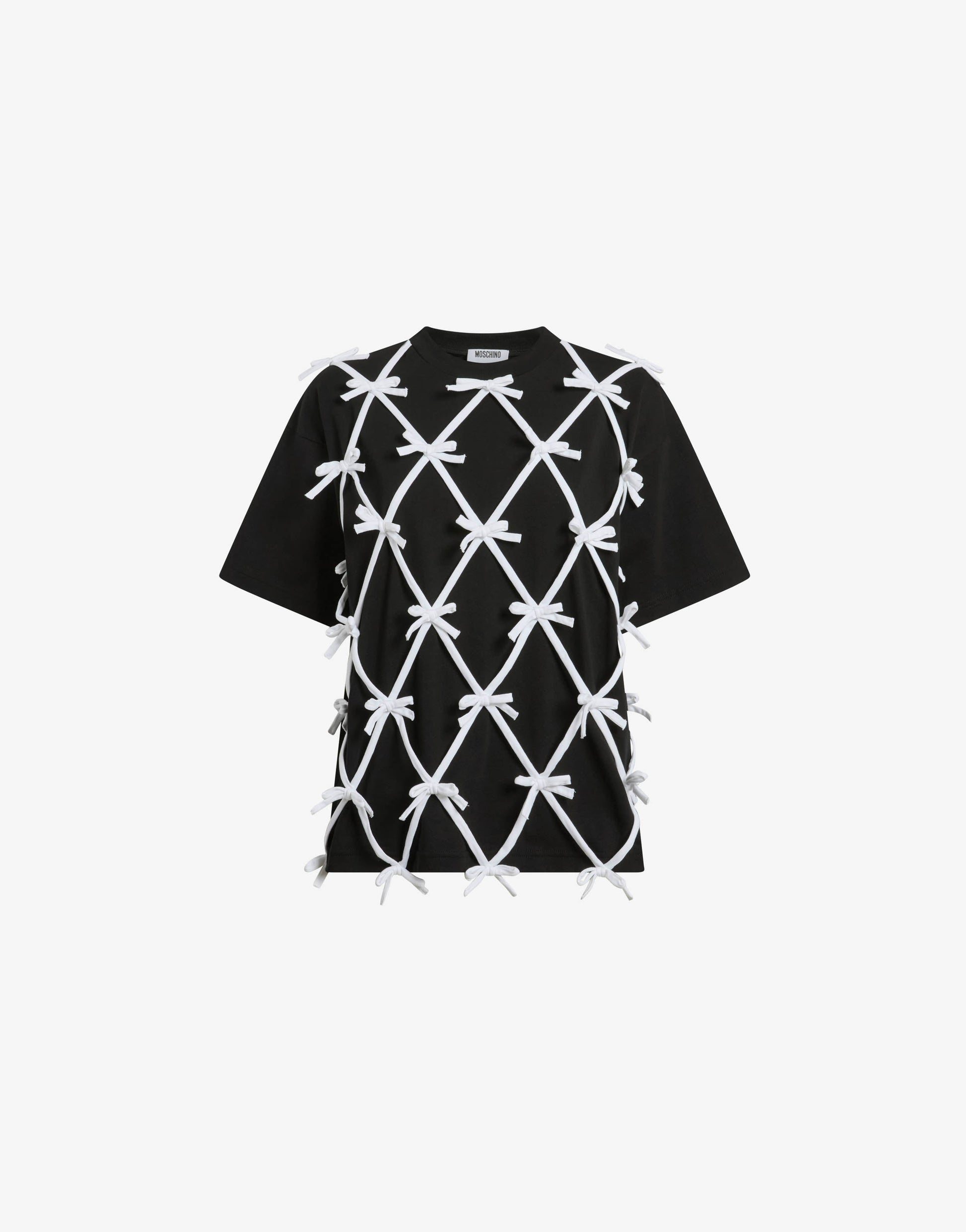T-shirt in jersey di cotone organico con fiocchi