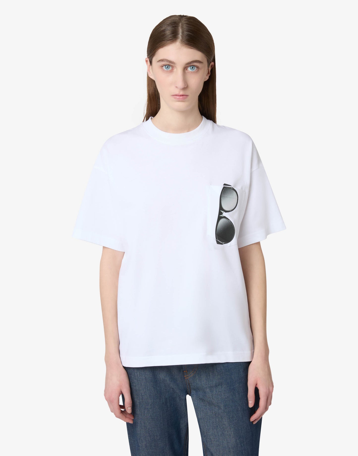 T-shirt in jersey di cotone organico stampata