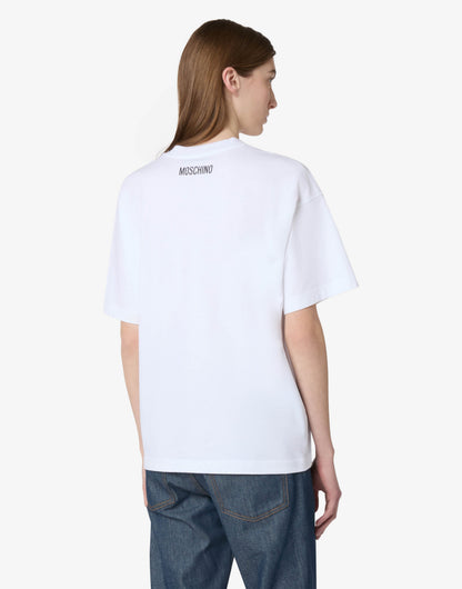 T-shirt in jersey di cotone organico stampata