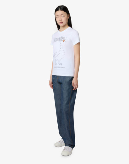 T-shirt in jersey di cotone organico Goose