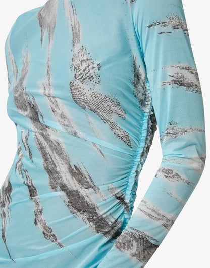 Maglia in tulle archive clouds