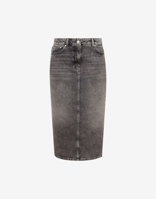 Gonna midi in denim