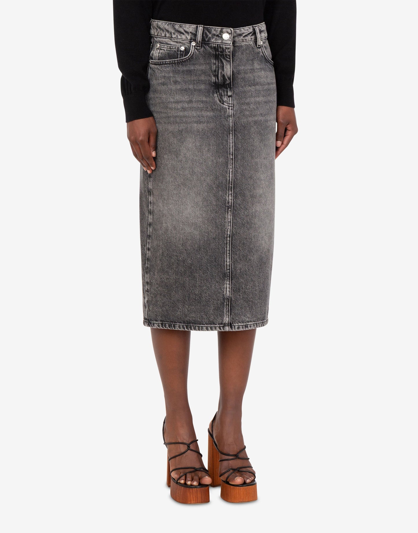 Gonna midi in denim