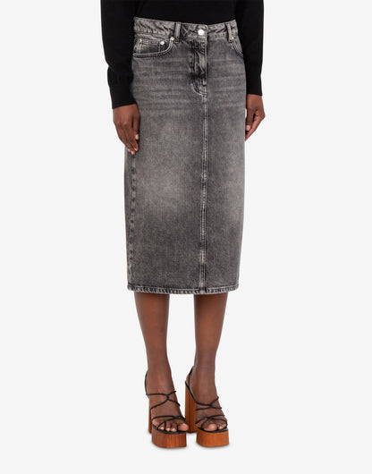 Gonna midi in denim