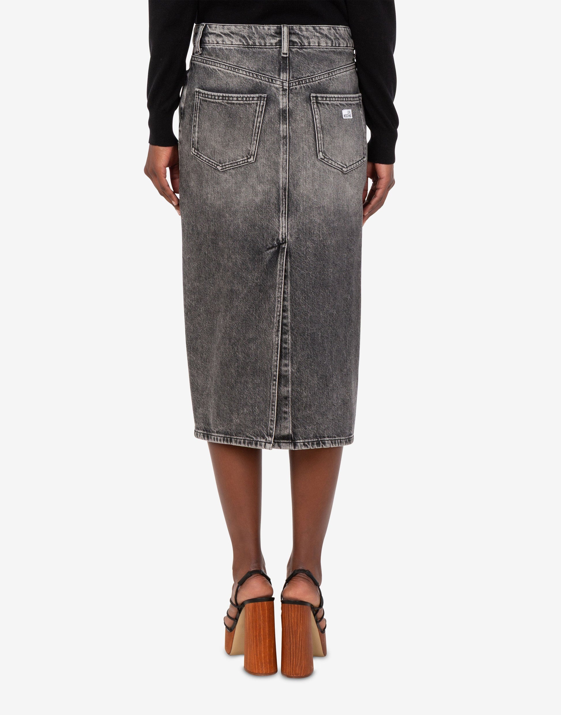 Gonna midi in denim