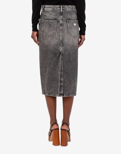 Gonna midi in denim