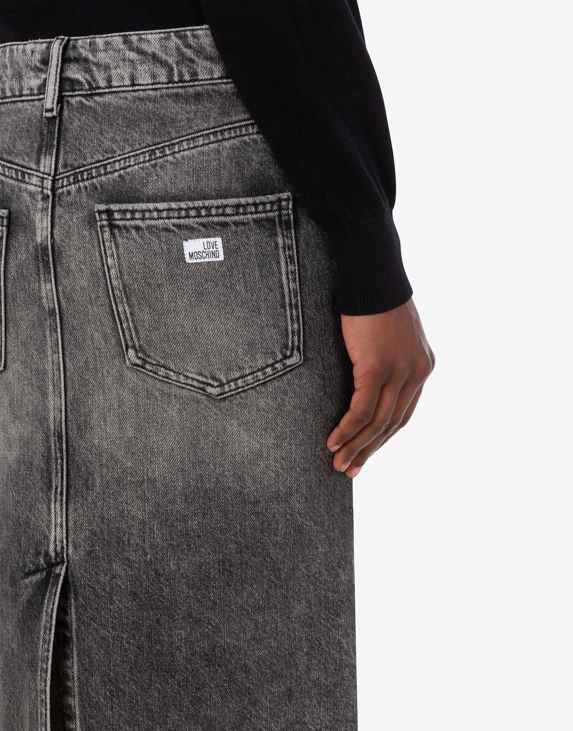 Gonna midi in denim